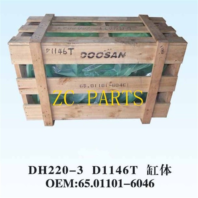 65.01101-6046 excavatrice Engine Cylinder Block pour Daewoo DH200-3 D1146T