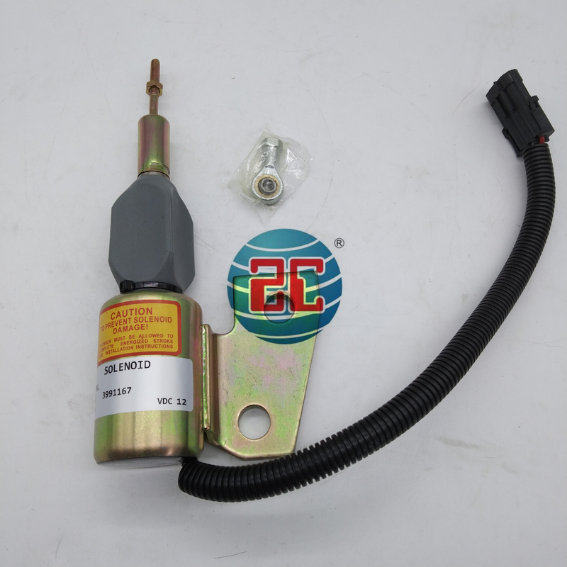 L'électrovanne d'arrêt 3991167 convient aux pièces de moteur de l'excavatrice Cummins 4BT 4BT3.3 4BT 3.9 4B3.9-C