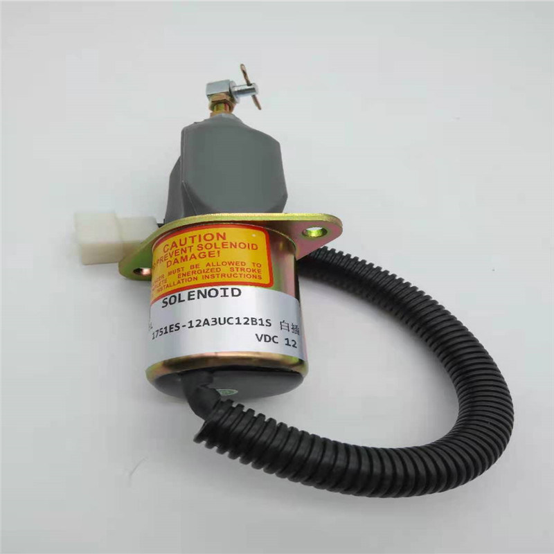 Arrêtez la vanne électromagnétique 1751ES-12A3UC12B1S s'adaptent pour la prise 12V blanche de YANMAR SA-4673-S 60-5