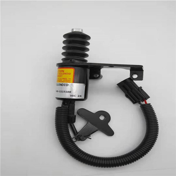Vanne électromagnétique de l'arrêt B7648-1115100 appropriée à l'excavatrice Parts 24V de moteur de YUCHAI