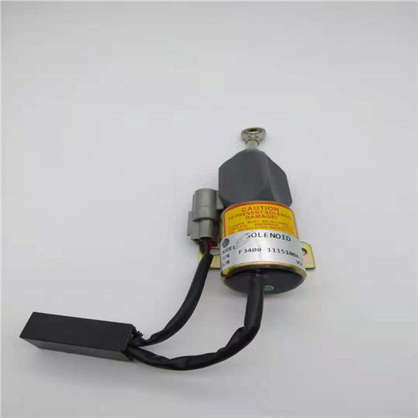 La vanne électromagnétique de l'arrêt F3400-1115100A-275 12V s'est adaptée pour l'excavatrice du camion pick-up YUCHAI4F90 de tasse d'or