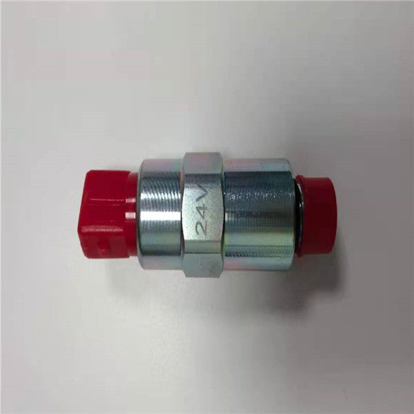 Ajustement pour des pièces de moteur d'excavatrice de vanne électromagnétique d'arrêt de CAT312 320D2 Perkins 24V
