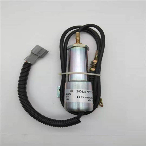 vanne électromagnétique de l'arrêt 11E1-60100-24 adaptée pour l'excavatrice Daewoo Doosan DH220-5 24V