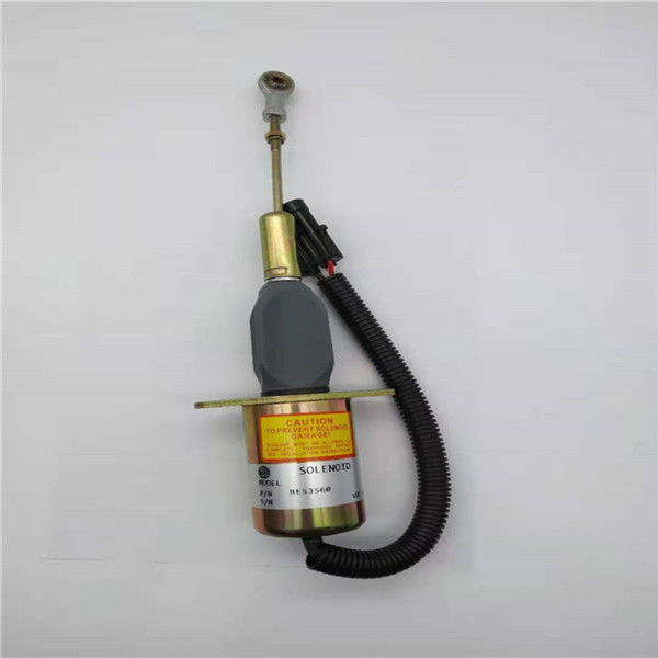 Vanne électromagnétique de l'arrêt RE53560 adaptée pour John Deere Excavator Engine Parts 24V